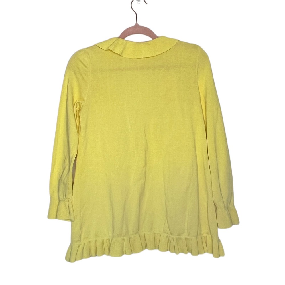 Lilly Pulitzer Yellow Ruffle Sweater - Picture 5 of 10